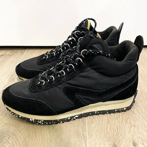 RAG & BONE Retro Runner Sneakers Shoes Women's Sz EUR 38 US 7.5 Black Suede